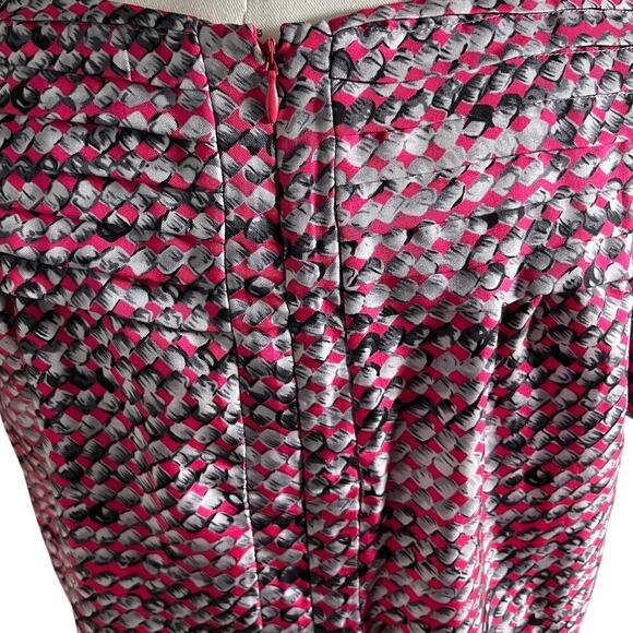 Walter Shirt Size 4 Pink Black Gray Silk Short Sleeve Pleated Corpcore Classic - Picture 3 of 16